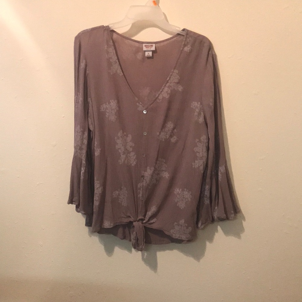 Purple detailed blouse
